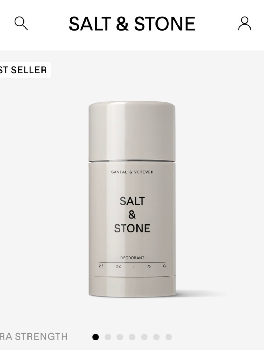 Salt & Stone Santal & Vétiver Deodorant - NEW IN BOX UNUSED!!!!